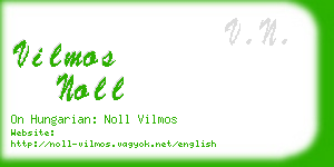 vilmos noll business card